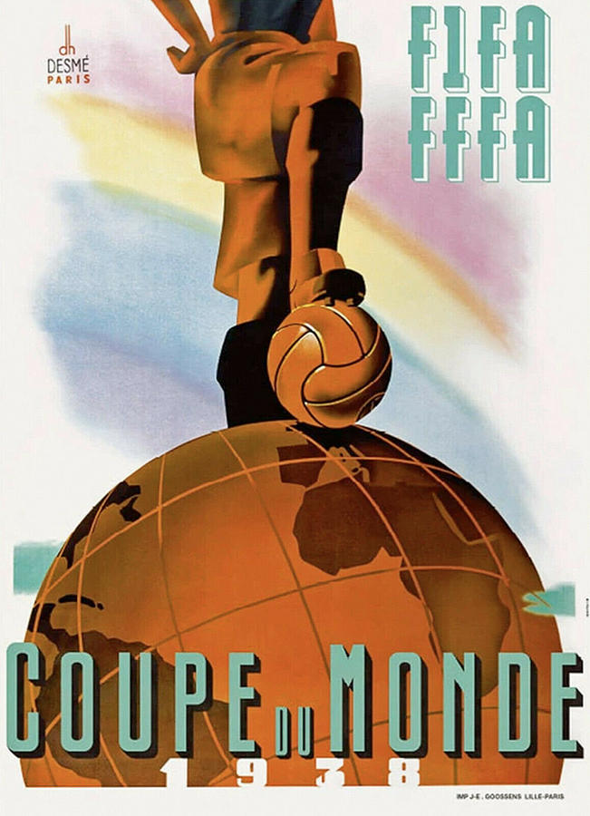 1938 Fifa World Cup Poster Painting