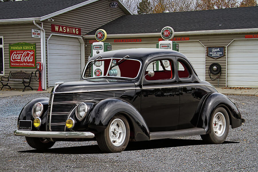 1938 Ford Coupe With Gas Station Photograph by Nick Gray - Fine Art America