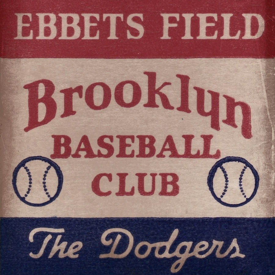 1939 Ebbets Field Brooklyn Dodgers Art Mixed Media by Row One Brand