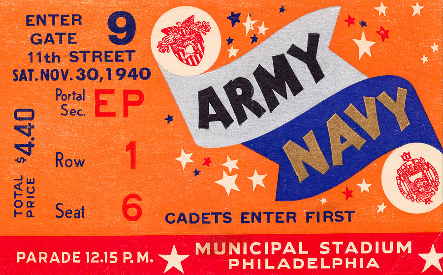 1940 Army Navy Game Mixed Media by Row One Brand