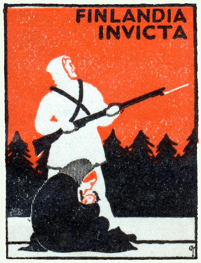 Vintage Painting - 1940 Finland Undefeated by Historic Image