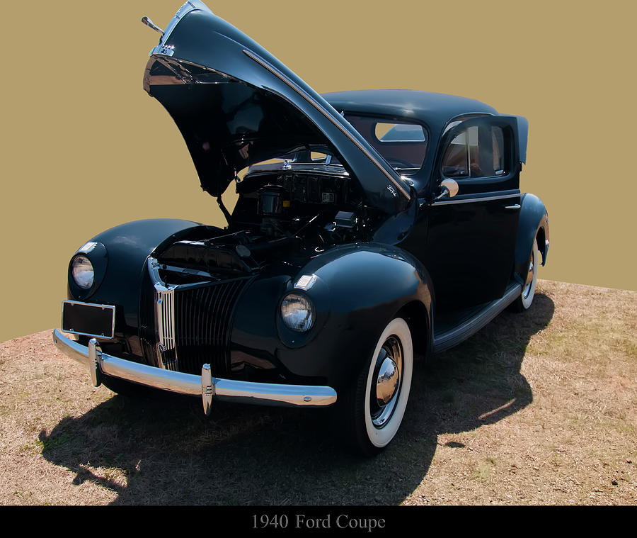 Ford Photograph - 1940 Ford Deluxe Coupe by Flees Photos