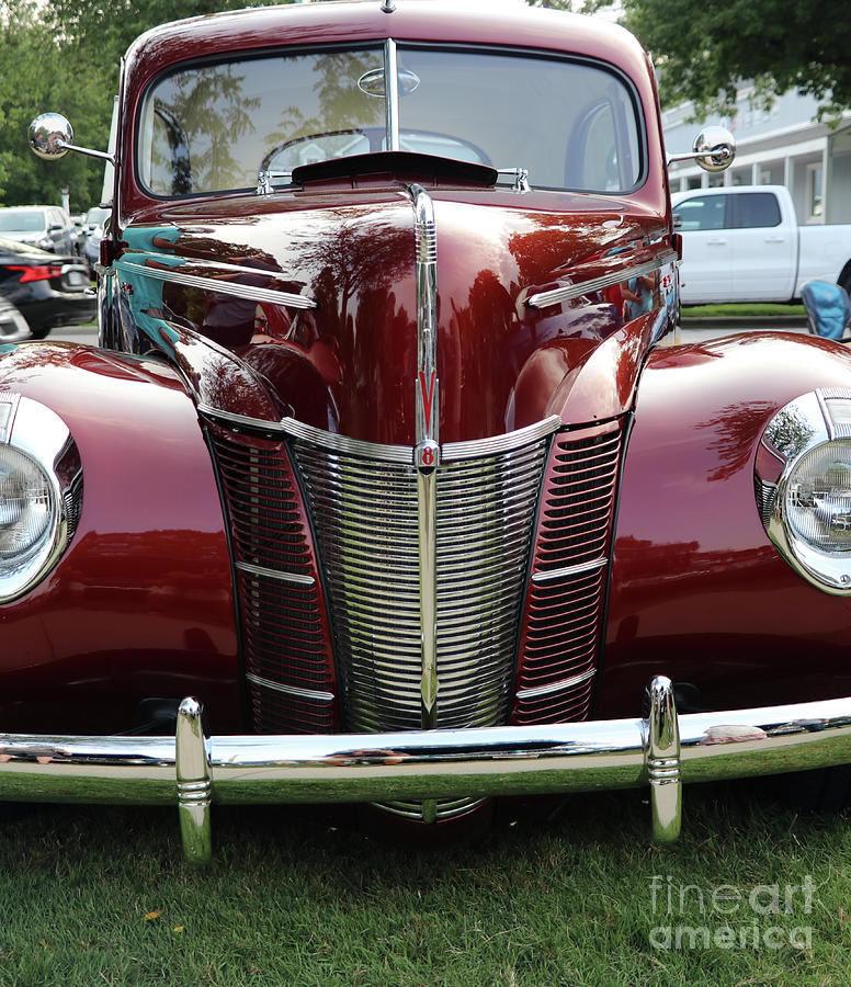 1940 Ford V8 Deluxe 2 Door Coupe Grille 8822 Photograph