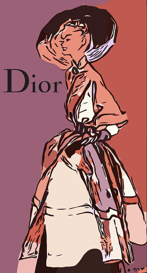 1940s Dior Fashion Digital Art