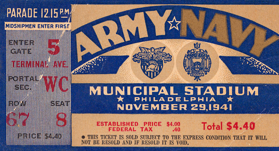1941 Army Navy Game Mixed Media by Row One Brand