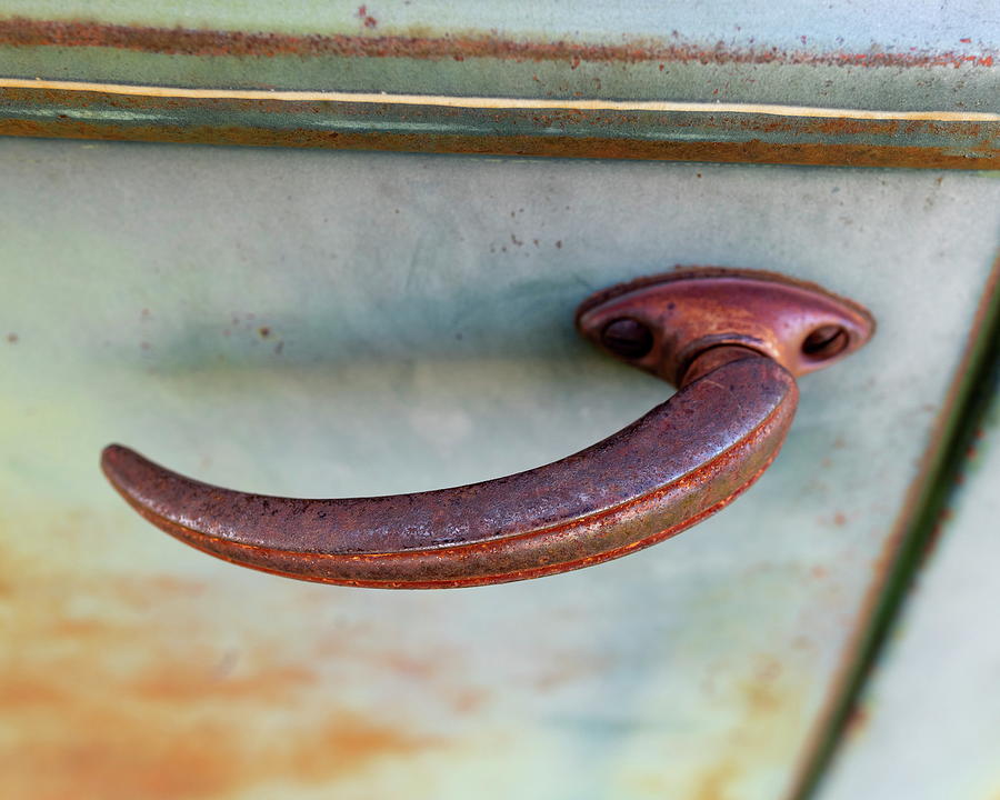 1941 Chevy truck door handle Photograph by Art Whitton