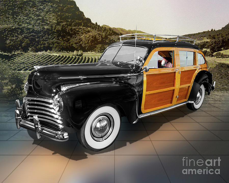 1941 Chrysler Town And Country Station Wagon Digital Art by Anthony Ellis