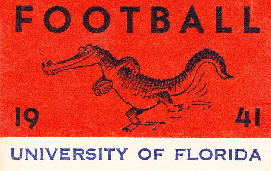 1941 Florida Gator Football Drawing by Row One Brand