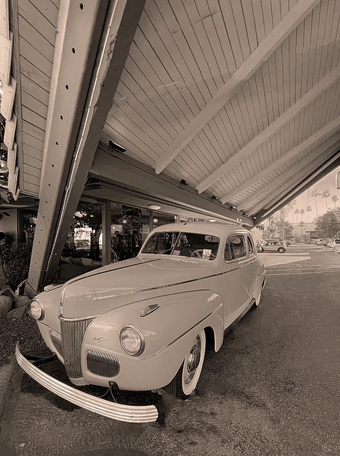1941 Ford Super Delux in Sepia Digital Art by Matthew Bamberg