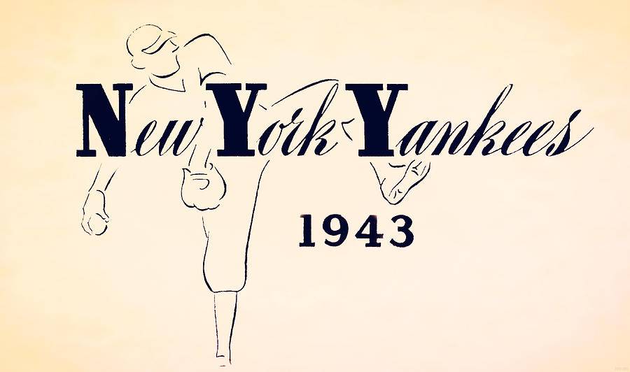 1943 New York Yankees Drawing by Row One Brand