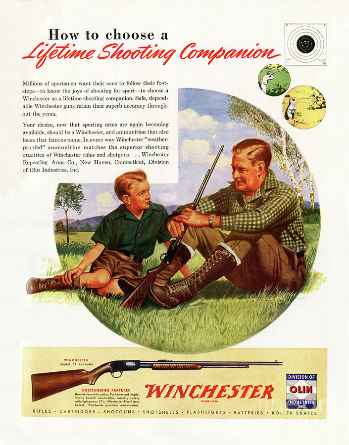1946 Winchester Model 61 Ad Photograph by Ron Long