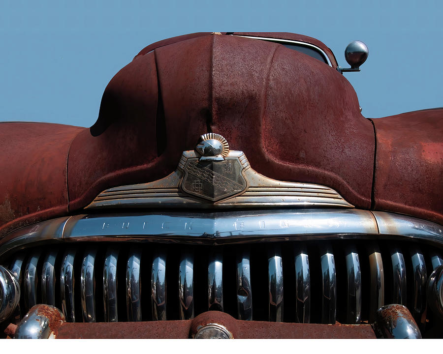1947 Buick 8 grill Photograph by Flees Photos