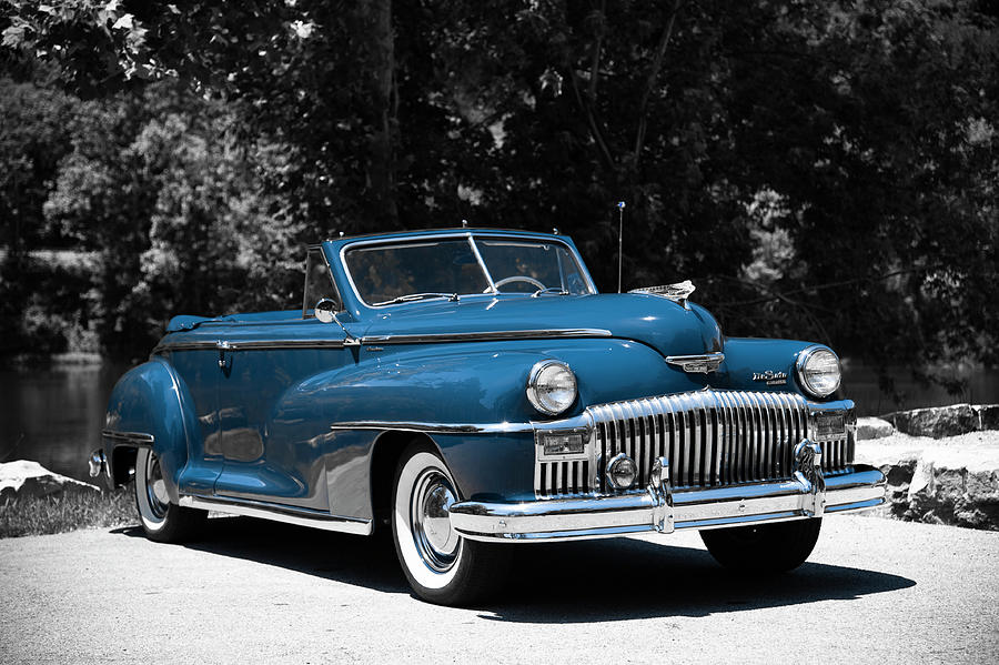 Car Photograph - 1947 DeSoto selective color by Chad Lilly