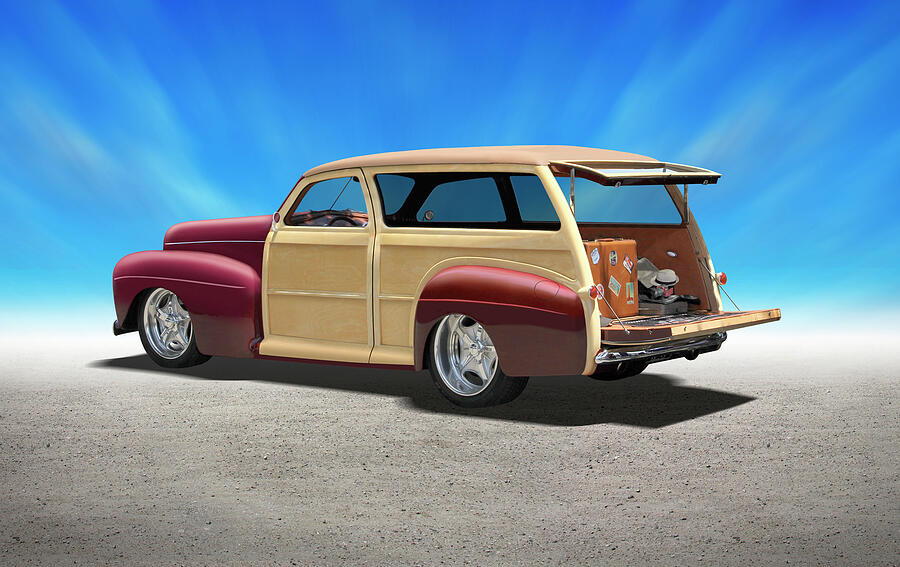 1947 Ford Woody Photograph by Mike McGlothlen