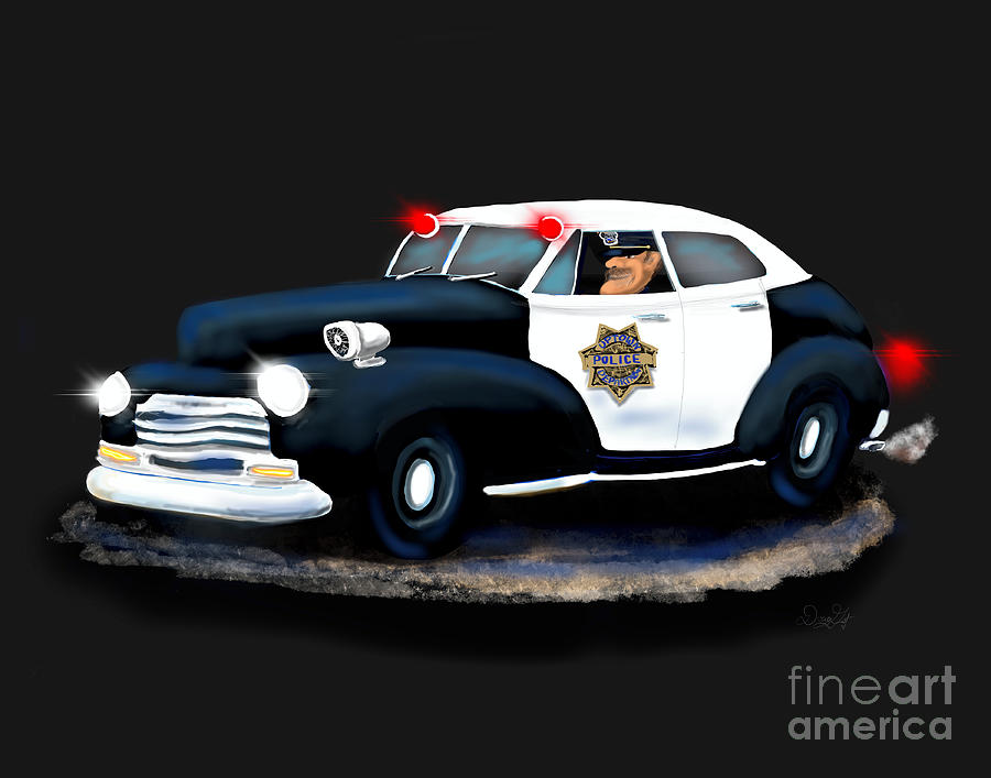 1948 Chevrolet Police Digital Art by Doug Gist