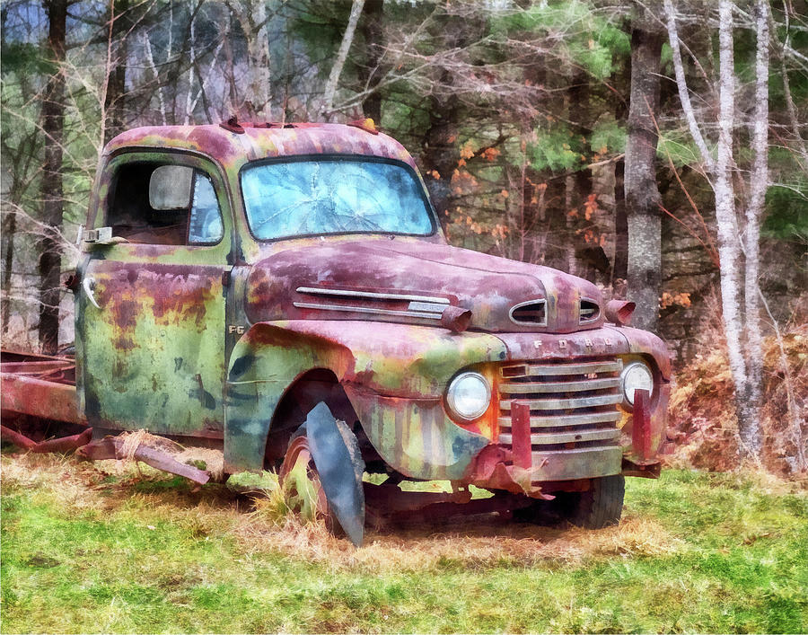 Tree Photograph - 1948 Ford  FG Pickup by Betty Denise