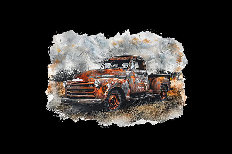 1949 Chevy Pickup T-shirt Digital Art by Bill Posner