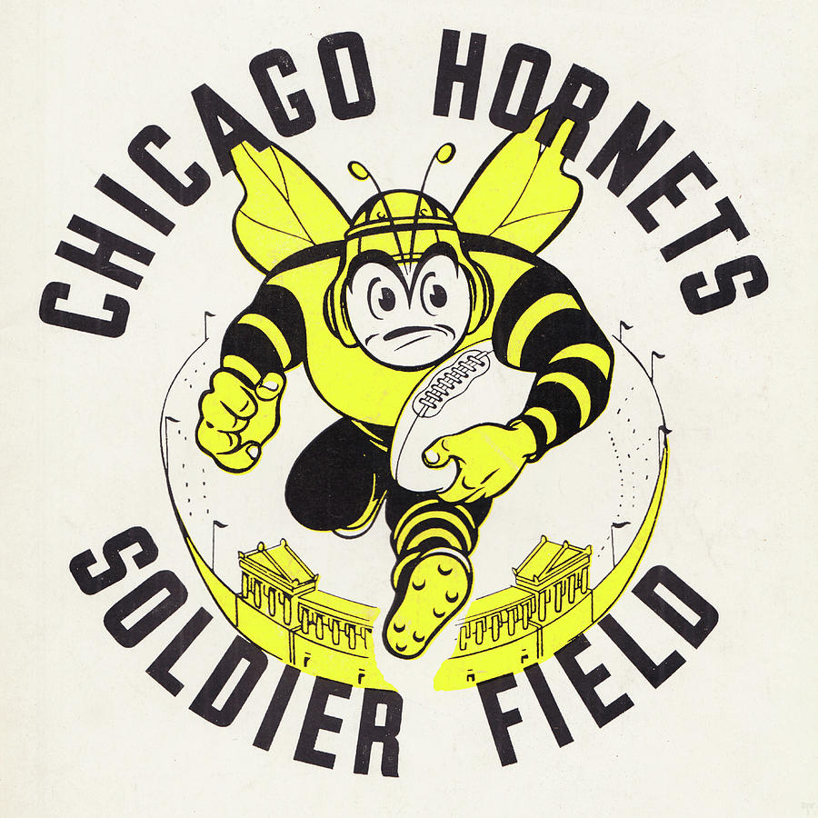 1949 Chicago Hornets Football Art Mixed Media by Row One Brand