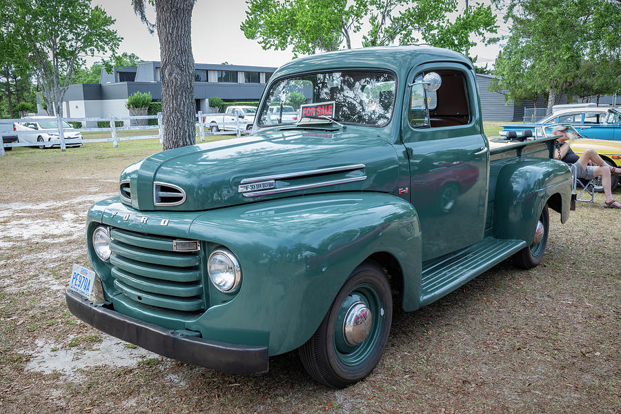  1949 Green Ford Pick Up Truck F1 X103 #1949 Photograph by Rich Franco