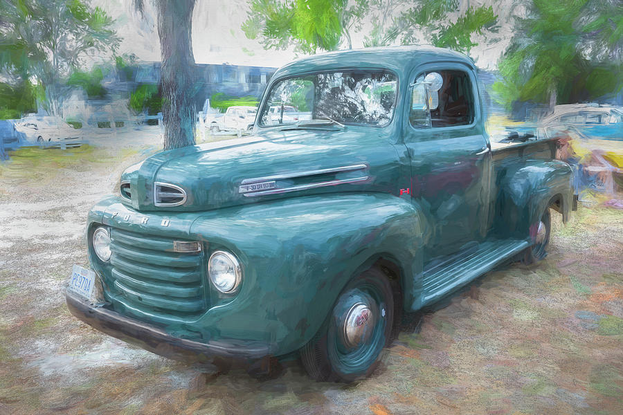  1949 Green Ford Pick Up Truck F1 X104 #1949 Photograph by Rich Franco