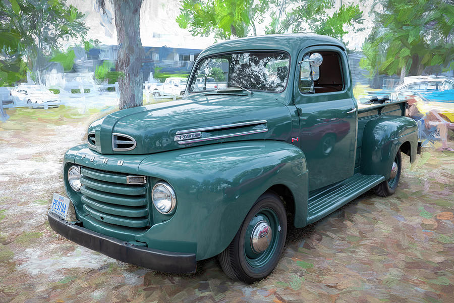  1949 Green Ford Pick Up Truck F1 X106 #1949 Photograph by Rich Franco