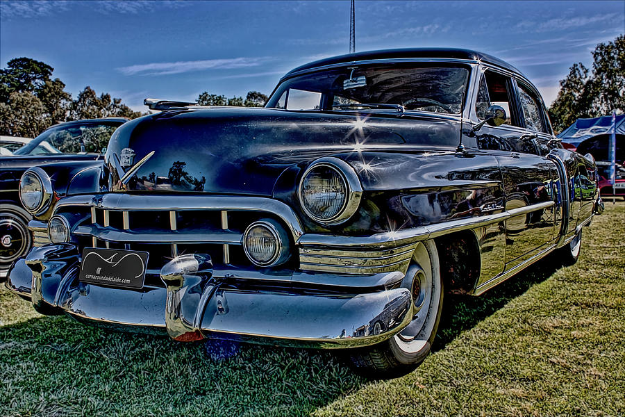 1950 Black Cadillac 4 Door Poster Painting By Paul Nathan Fine Art