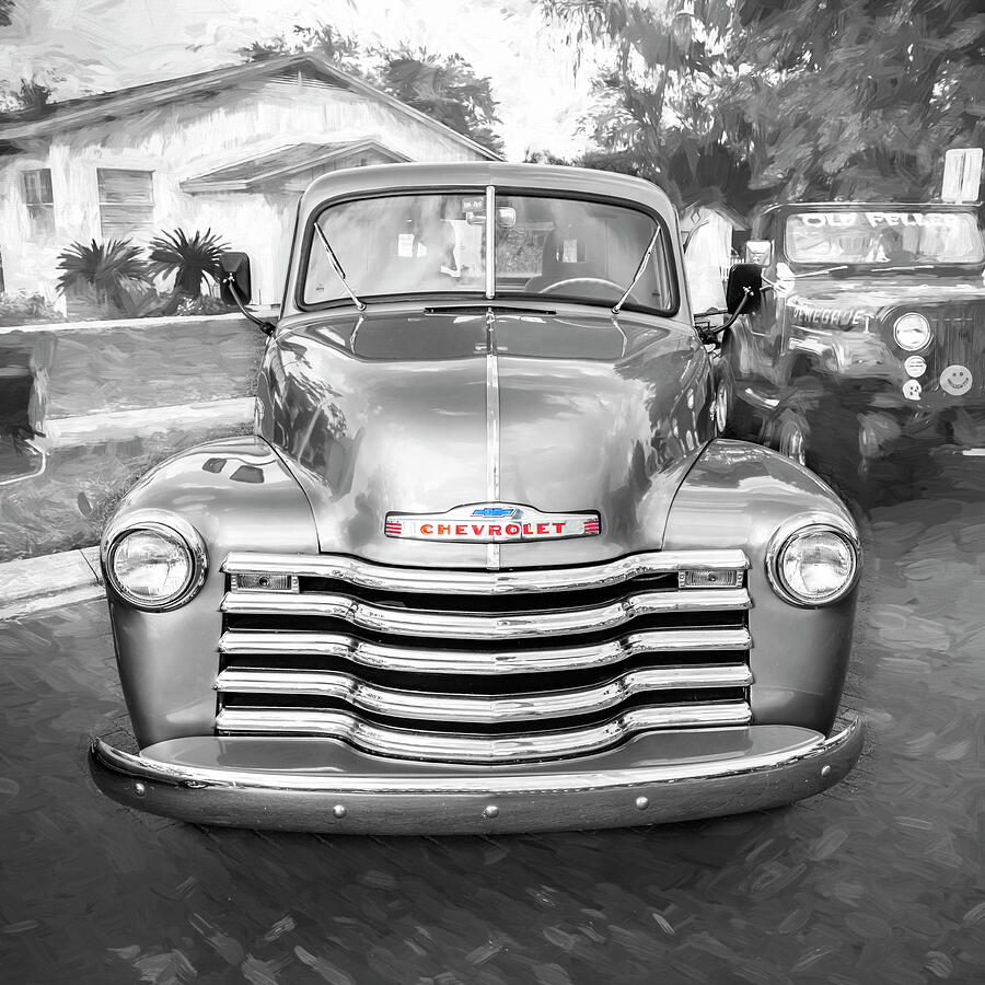 1950 Blue Chevrolet Pick Up Truck 3100 series X102 Photograph by Rich Franco