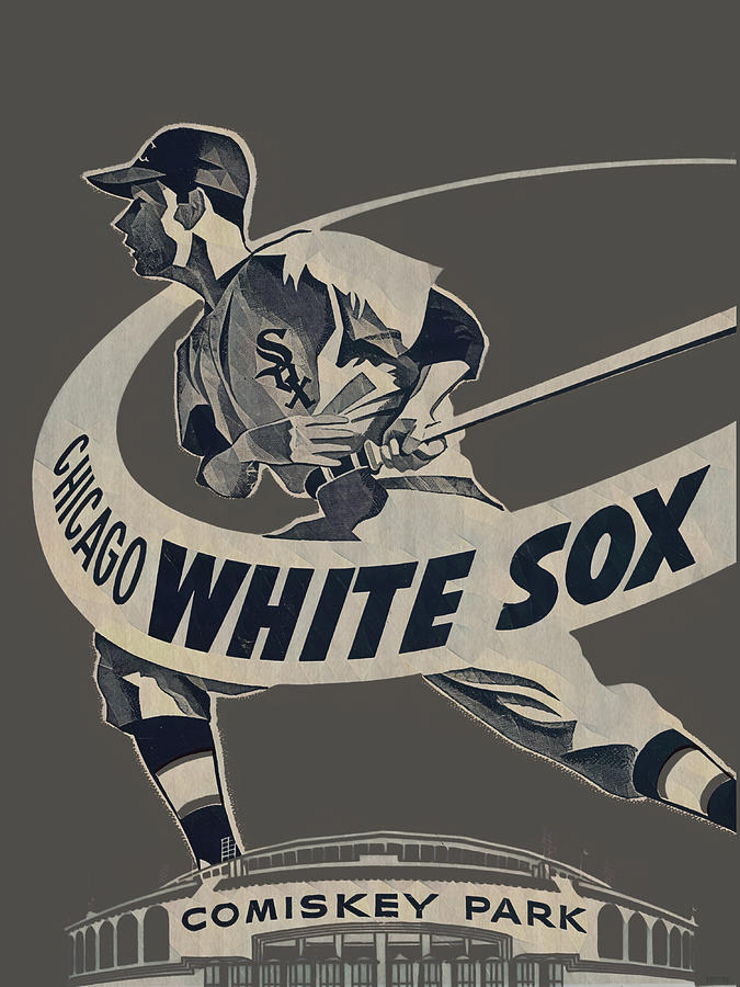 1950 Chicago White Sox Art Mixed Media by Row One Brand
