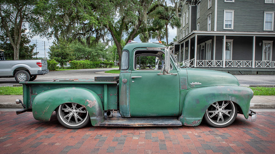 1950 GMC 5 window C150 Rat Rod Pick Up Truck X104 Photograph by Rich