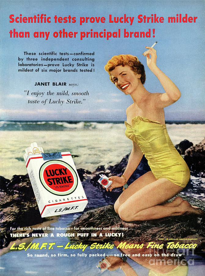 1950 Lucky Strike Magazine Ad Photograph by Ron Long