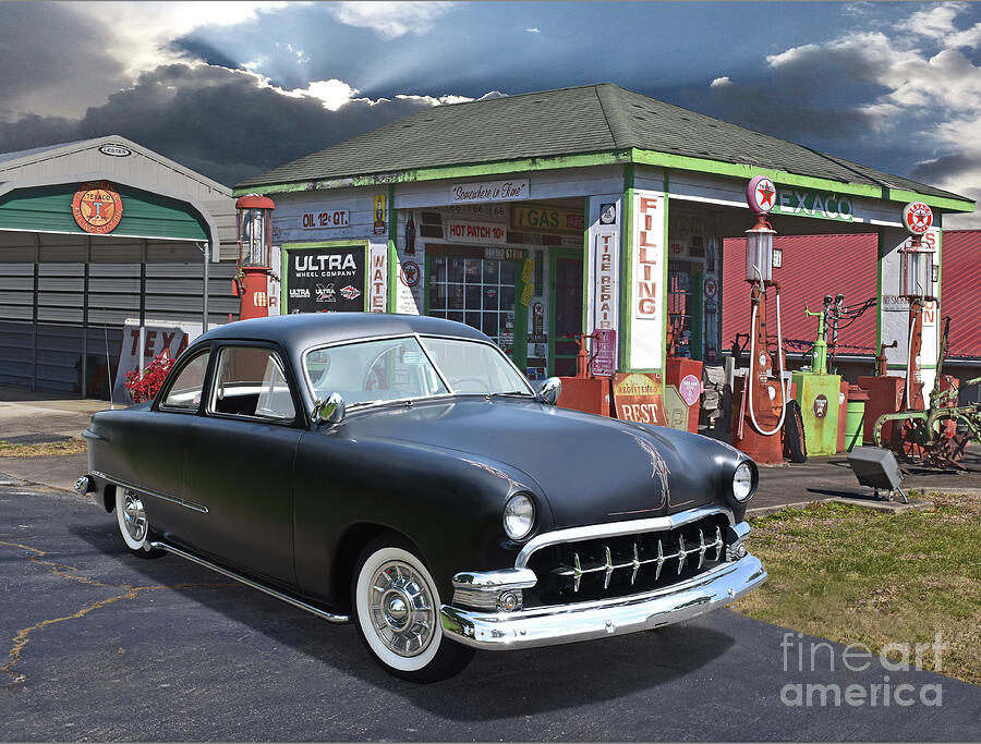1951 Old-School Biz Coupe Photograph by Ron Long