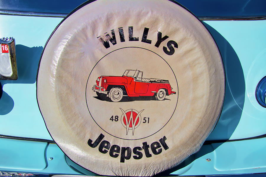 1950 Willys Jeepster Spare Tire Cover Photograph by Nick Gray Pixels