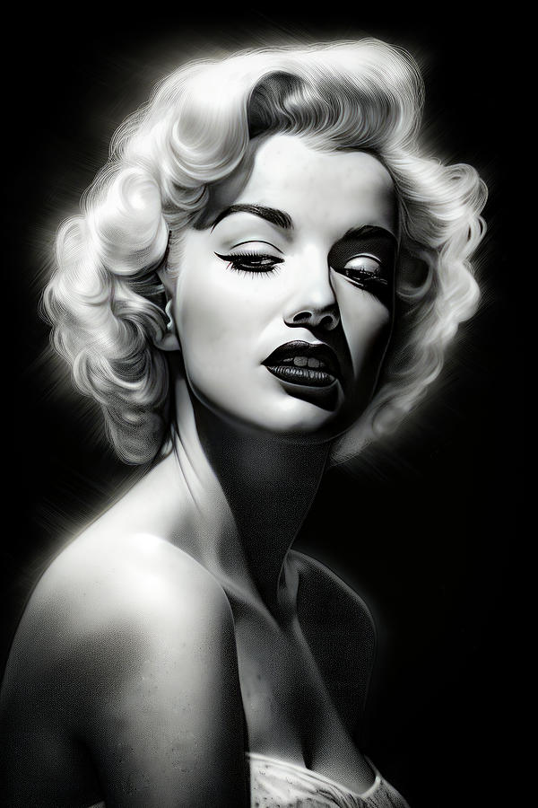 1950's Actress Digital Art by Fine Art Attic - Fine Art America