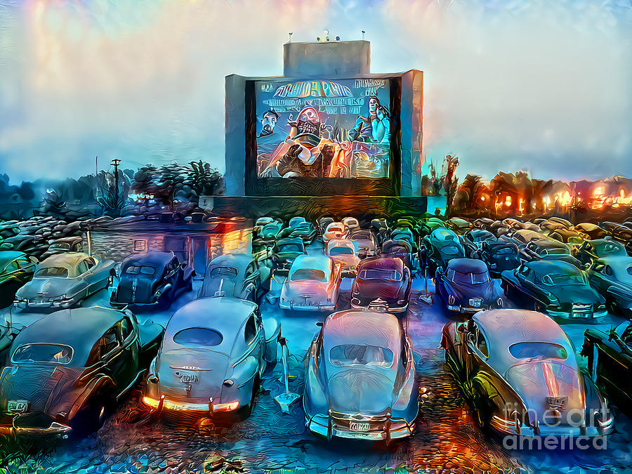 1950s At The DriveIn Movie 20201128 Photograph by Wingsdomain Art and Photography