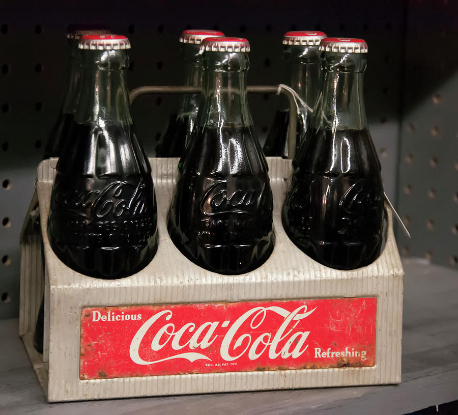 Coca Cola Photograph - 1950s Coca Cola Bottles In A Tray by Flees Photos