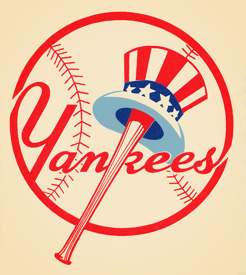 1958 New York Yankees Vintage Art - Row One Brand
