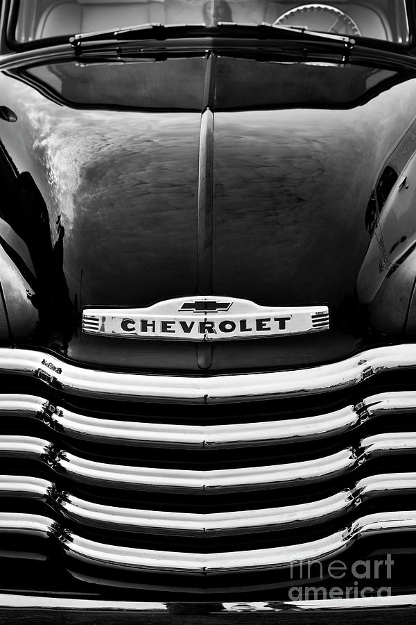 1951 Black Chevrolet Pickup  Photograph by Tim Gainey