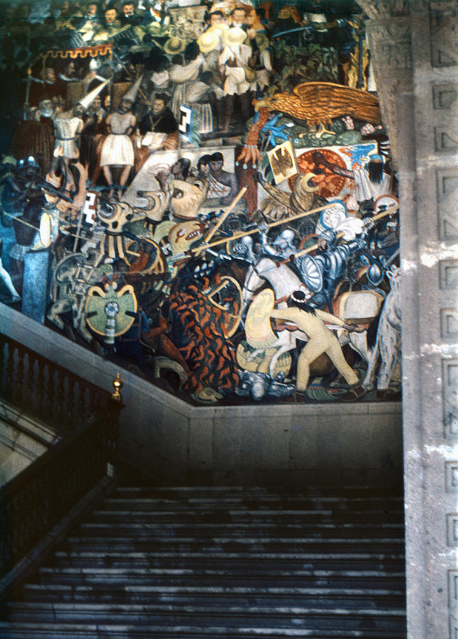 1951 Diego Rivera History Of Mexico Mural Photograph