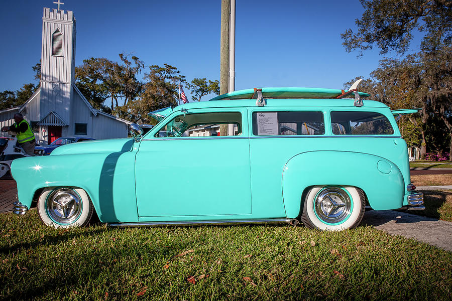 1951 Plymouth Suburban 2 door Station Wagon X007  Photograph by Rich Franco