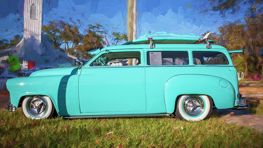 1951 Plymouth Suburban 2 door Station Wagon X010  Photograph by Rich Franco
