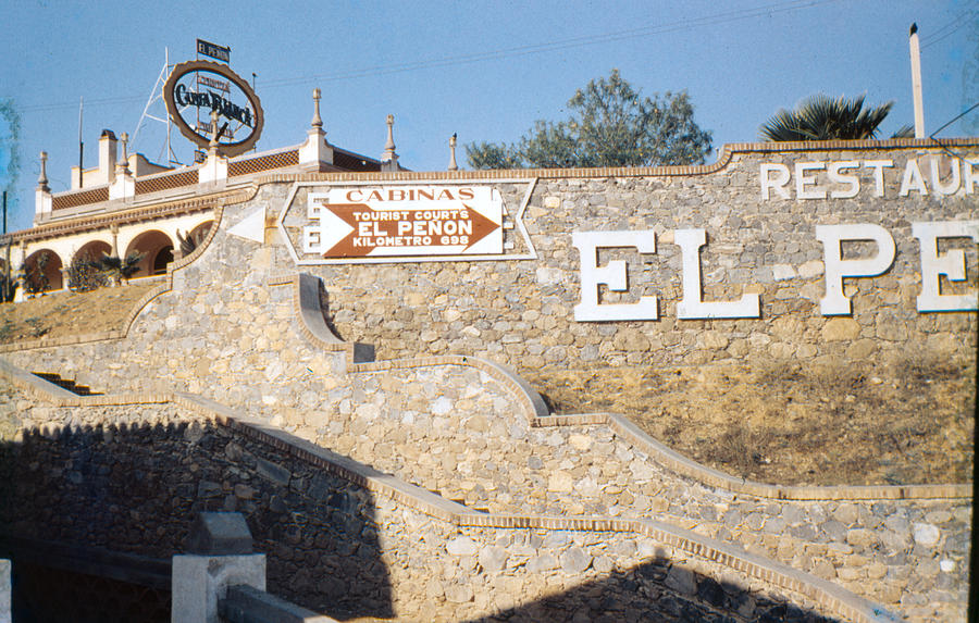 1952 El Pinion Restaurant Motel Victoria Mexico Photograph