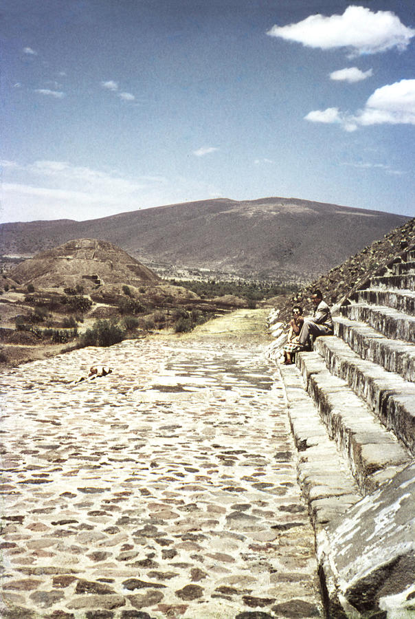 1952 Pyramid Sun Teotihuaca Photograph