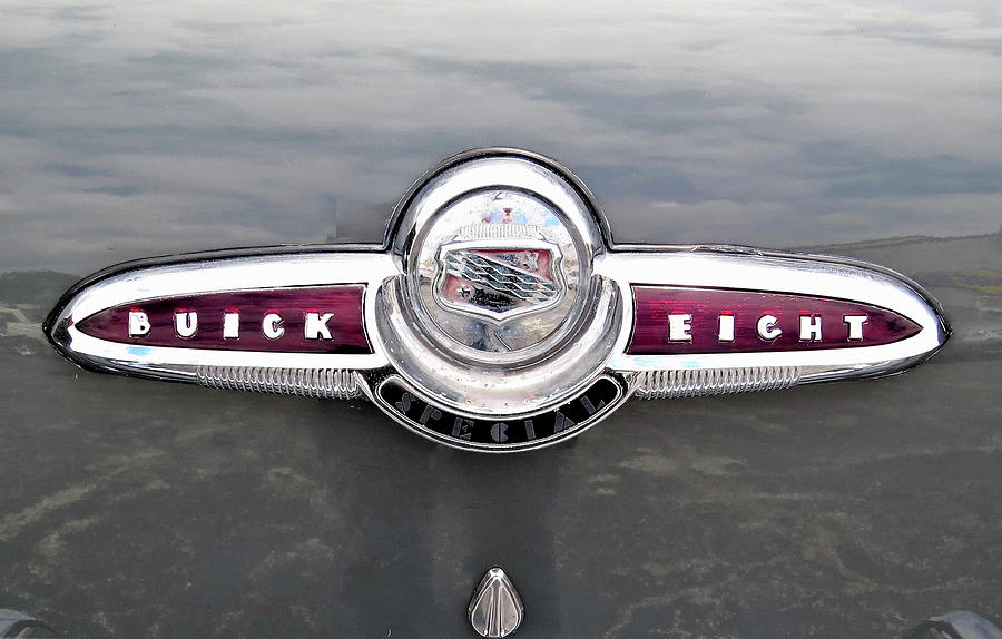 1953 Buick Eight Special Emblem Photograph by Linda Stern