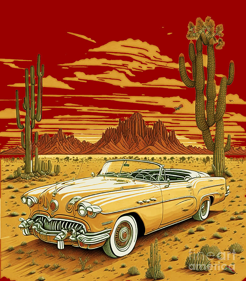 1953 Buick Wildcat classic model Digital Art by Elias Tomi - Fine Art ...