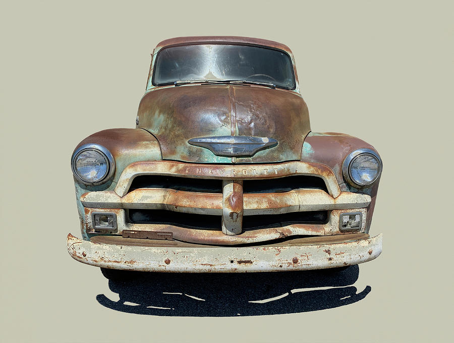 1953 Chevy Truck Green With Rust Photograph by Deborah League