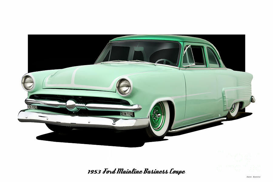 1953 Ford Mainline Business Coupe Photograph by Dave Koontz