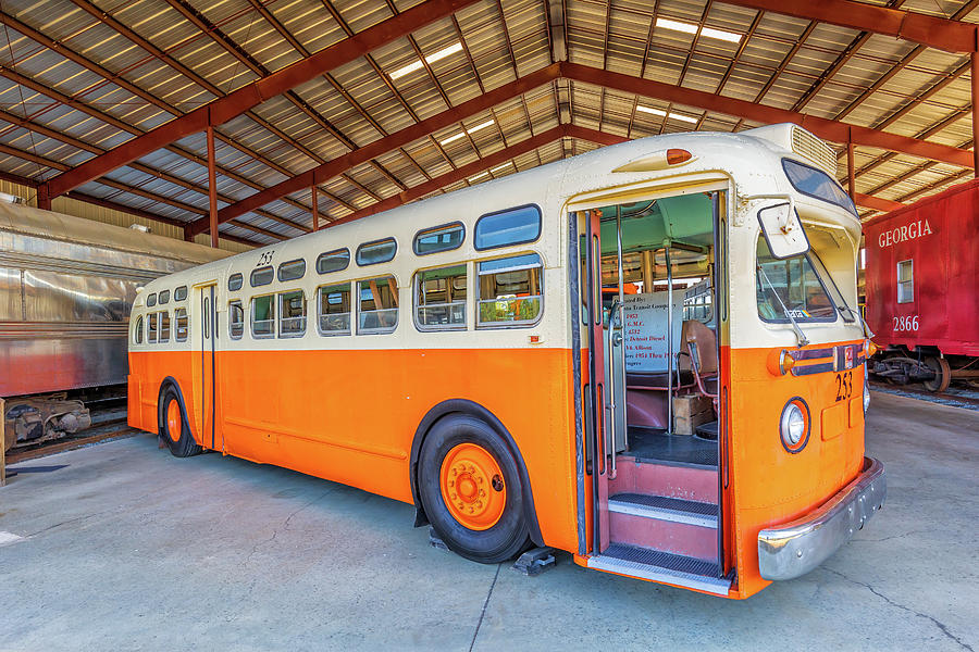 1953 GMC Bus Operated by Atlanta Transit Company  Photograph by Peter Ciro