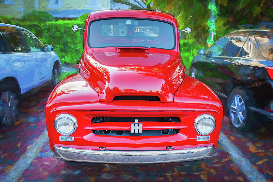 1953 Red International Harvester 220 X115 Photograph by Rich Franco