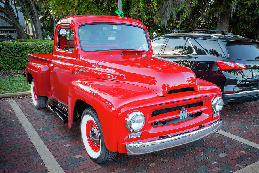 1953 Red International Harvester 220 X127 Photograph by Rich Franco