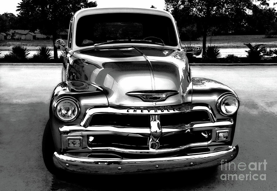 1954 Chevrolet 3100 Half-Ton Pickup #7913BW Photograph by Earl Johnson